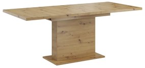 Jedálenský rozkladací stôl, dub artisan, 160-200x90 cm, BOBA