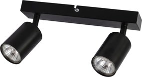 Toolight Toolight, JNH029-2C, stropné bodové svietidlo, 2× GU10, 26 cm, čierna, OSW-56216