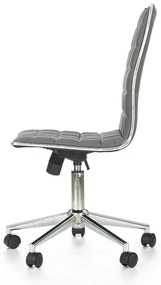 Kancelárska otočná stolička TIROL — ekokoža, viac farieb Biela