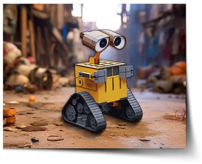 Sablio Plagát Wall-E robot Mesto - 90x60 cm
