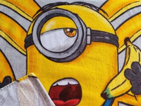 Carbotex Detské pončo 55x110 cm - Mimoni Banana