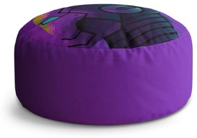 Sablio Taburet Circle Iron Man Helma na fialovej: 38x48 cm