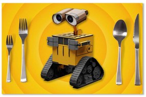 Sablio Prestieranie Wall-E robot Žltý: 40x30cm