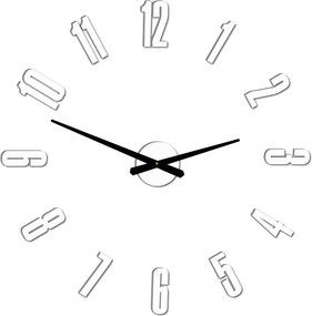 Nalepovacie hodiny na stenu do obývačky moderné I SENTOP 12P041