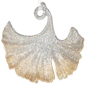 VIANOČNÁ DEKORÁCIA GINKO SADA 6KS 11X11 CM VIACFAREBNÁ