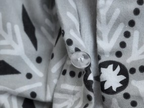 Flanelové obliečky SNOWY FOREST sivá Rozmer obliečky: 70 x 90 cm | 140 x 220 cm