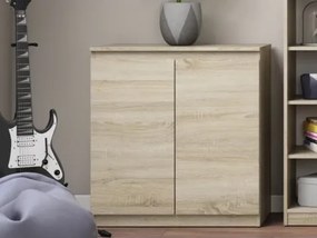 Skrinka 2-dverová Carlos, dub sonoma, 75 cm%