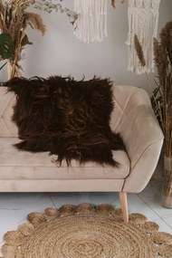 Ovčia kožušina islandská ovca hnedá