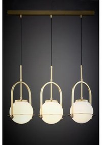 Jupiter 1917 - Závesný luster ROSSO na lankách 3xE27/15W/230V zlatý