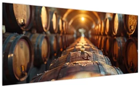 Obraz - Vínna pivnica (120x50 cm)