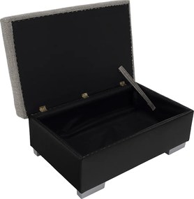 Taburetka T4 - sivá (Berlin 01) / čierna (Soft 11)