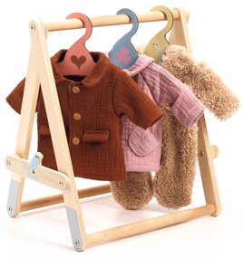 Pomea - Drevený vešiak na oblečenie pre bábiky