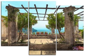 Obraz na plátne - Staroveká záhrada na morskom pobreží 1249D (120x80 cm)