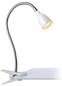 Upínacia LED lampa Tulip, biela