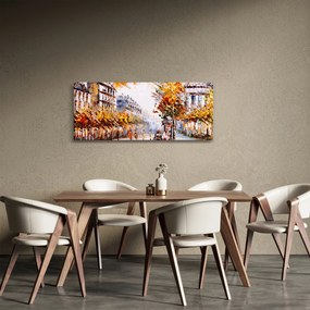 Obraz - Ulica v Paríži (120x50 cm)