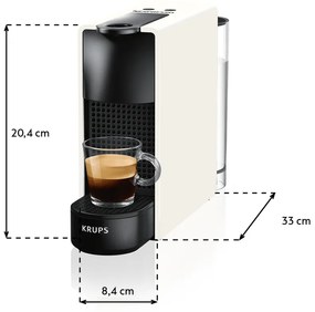 Kapsulový kávovar Krups Nespresso Essenza Mini XN110110 biely