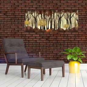 Obraz - Dekoratívne les (120x50 cm)