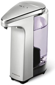 Sivý automatický kovový dávkovač mydla 237 ml - simplehuman