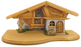 AMADEA Drevený betlehem BEZ FIGURÍK 45 cm