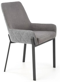 Jedálenská stolička K439 - tmavosivá / sivá / čierna