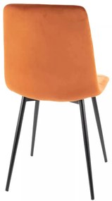 Jedálenská stolička Mila Velvet, oranžová