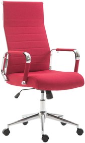 Design-Shop Kancelárska stolička Kolumbus - látka - Červená