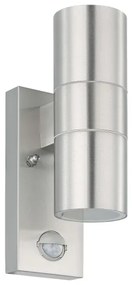 Eglo 79594- LED Vonkajšie svietidlo so senz. ARAPONGAS 2xGU10/2,8W/230V IP44 chróm