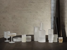 Ferm Living Pohár na víno Ripple Frosted 270 ml – set 2 ks