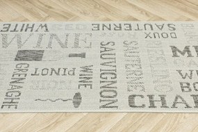 Koberec / Behúň FLEX 19118/P19 hnedý / krémový