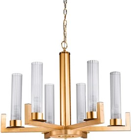 Kolarz 6009.80630 - Luster na reťazi RAGGIO 6xE14/25W/230V 24K zlato