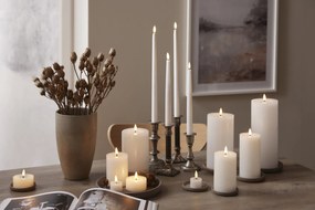 STAR TRADING LED sviečka Flamme Slim White 28 cm – set 2 ks + diaľkové ovládanie