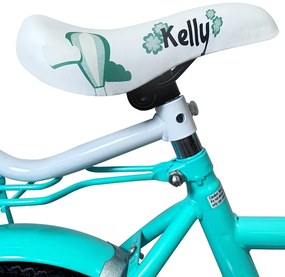 Detský bicykel s vodiacou tyčou, košíkom a pomocnými kolieskami 16 – pre deti od 4 do 6 rokov