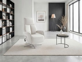 XXXLutz RELAXAČNÉ KRESLO, koža, biela Sit & More - Online Only obývacie izby - 0001440357G6