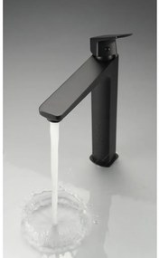 Deante Blur, vysoká umývadlová batéria h-290, čierna matná, DEA-BQL_N20K