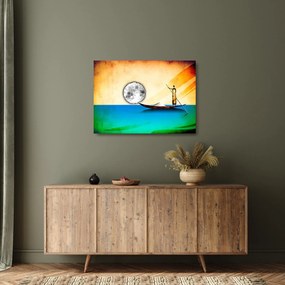 Sklenený obraz - Staroveká maľba (70x50 cm)