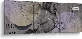 Obraz - Design (s hodinami) (90x30 cm)