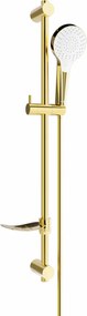 Mexen sprchový set DF05, zlatá/biela, 785054582-50