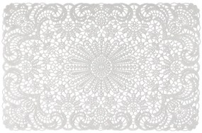 Podložka pod tanier Lace, 45x30 cm biela ar-mata-lace-bial