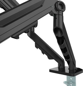 Stolový držiak na 2 monitory s plynovou pružinou, 17–32"