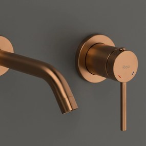 Podomietková umývadlová batéria REA CLIF BOX systém, kartáčovaná meď