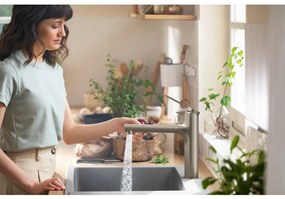 Hansgrohe Zesis M33, páková kuchynská batéria 160, vyťahovacia sprška, 2jet, vzhľad nerezu, HAN-74822800