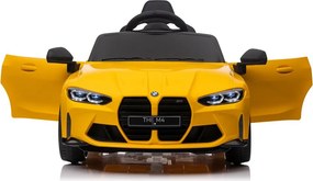 LEAN CARS BMW M4 na akumulátor, žlté