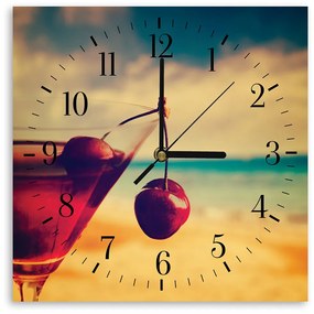 Gario Hodiny na stenu Cherry drink Rozmery: 60 x 60 cm