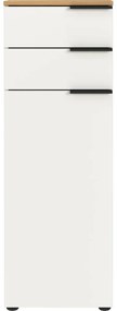 Biela vysoká kúpeľňová skrinka 39x111 cm Menen – Germania