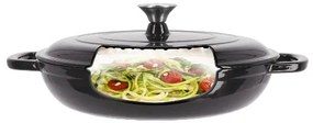 Silvercrest®  Liatinová servírovacia panvica, Ø 30 cm (čierna)  (100393085)