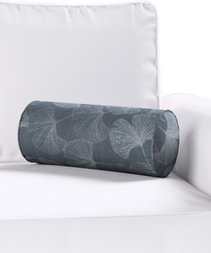 Jednoduchý valcový vankúš farba produktu sivá látka lesklá, vzorované