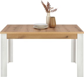 XXXLutz ROZŤAHOVACÍ STÔL, biela, farba duba, farba smrekovca, 140-180/76/90 cm Landscape - Stoly - 001803069110