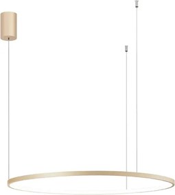 Ondaluce - LED stmievateľný luster na lane SOEL LED/38W/230V pr. 80 cm zlatý