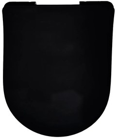 WC doska Goya čierna voľne padajúca