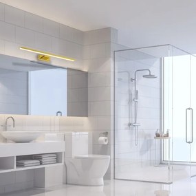 LED kúpeľňové osvetlenie zrkadla SHINE LED/13,8W/230V 60 cm IP44 zlaté